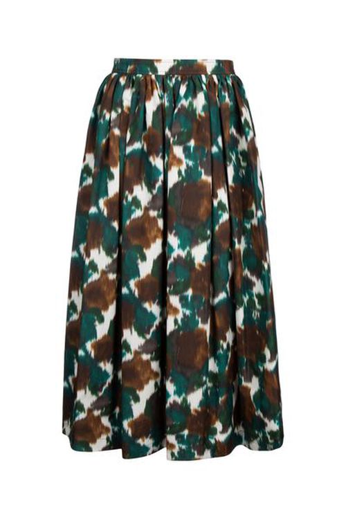 Christian Dior Printed Pleated Maxi Skirt