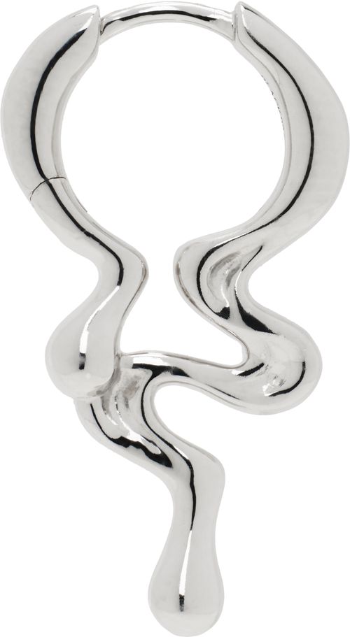 Maria Black Silver Maya Huggie Single Earring