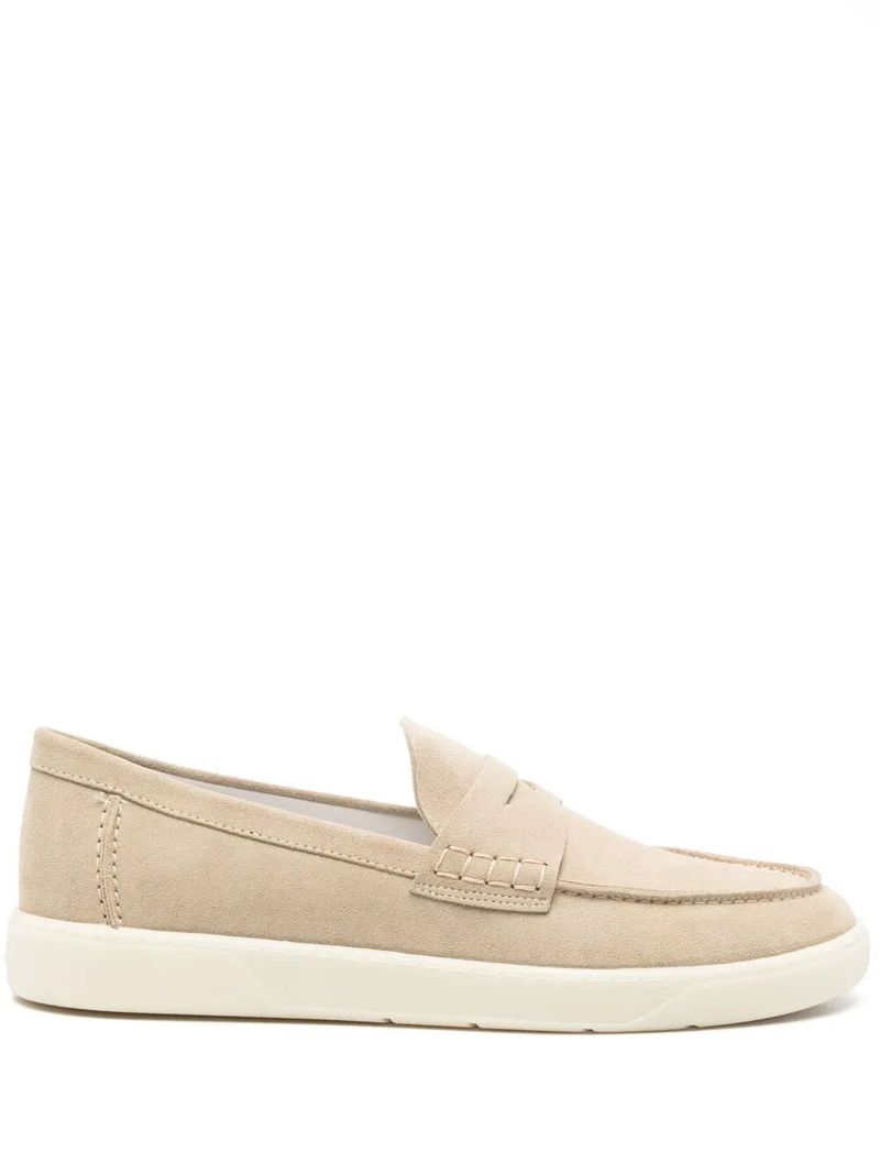 호간 남성 Rubber Sole Suede Loafers