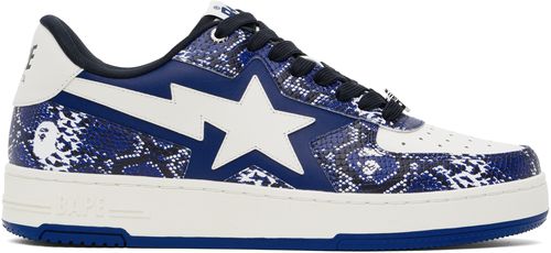 BAPE SSENSE Exclusive Blue & White Tape STA Sneakers