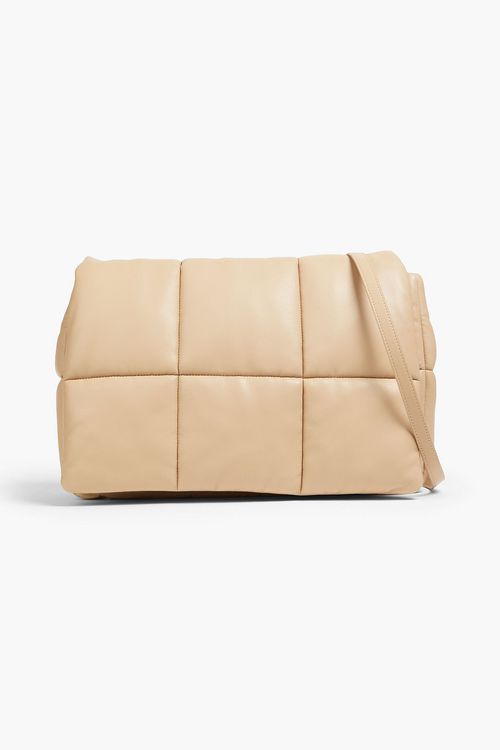 Wanda quilted faux leather clutch - Neutral - OneSize