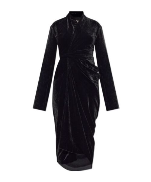 Velvet Midi Length Dress