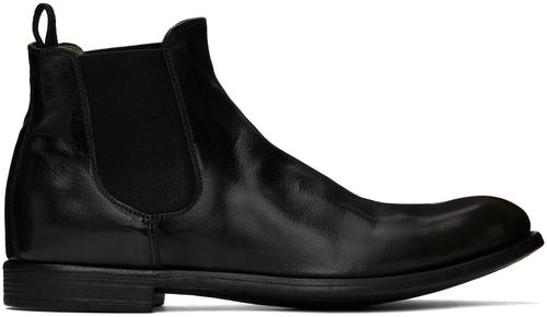 Officine Creative Black Chronicle 123 Chelsea Boots