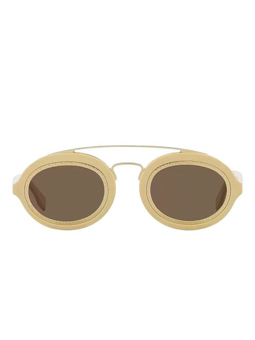 FENDI oval-frame sunglasses - Neutrals