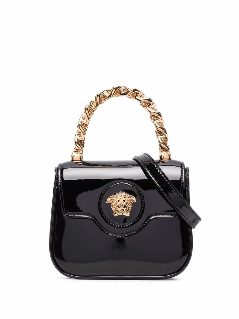 베르사체 여성 La Medusa Mini Bag In Patent Leather
