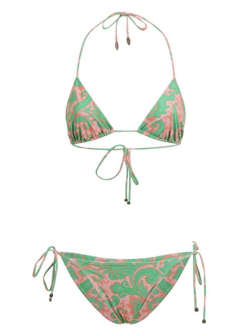 Paisley-Print Bikini