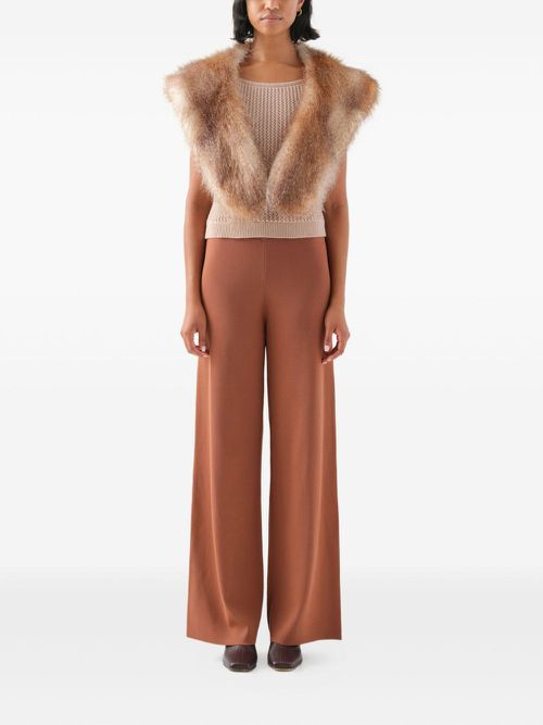 Changes faux-fur scarf - Neutrals