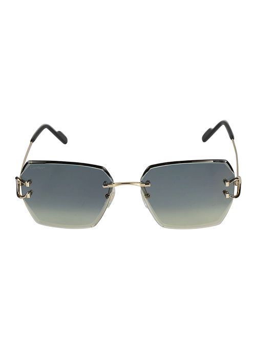 Octagon Lens Rimless Glasses