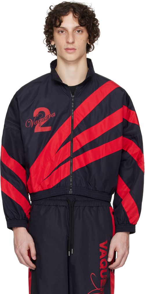 VAQUERA Black & Red Windbreaker Jacket