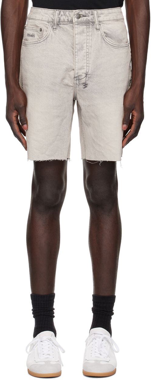 Ksubi Gray Chopper Pluto Denim Shorts