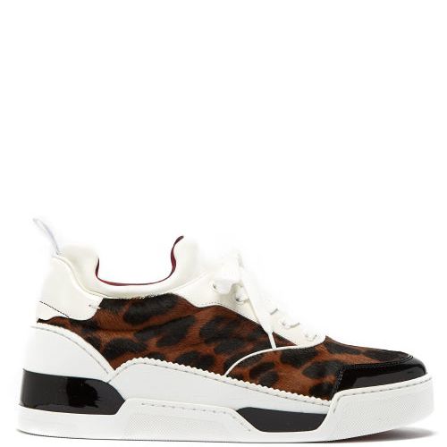 Christian Louboutin Aurelien Low-top Leather And Neoprene Trainers