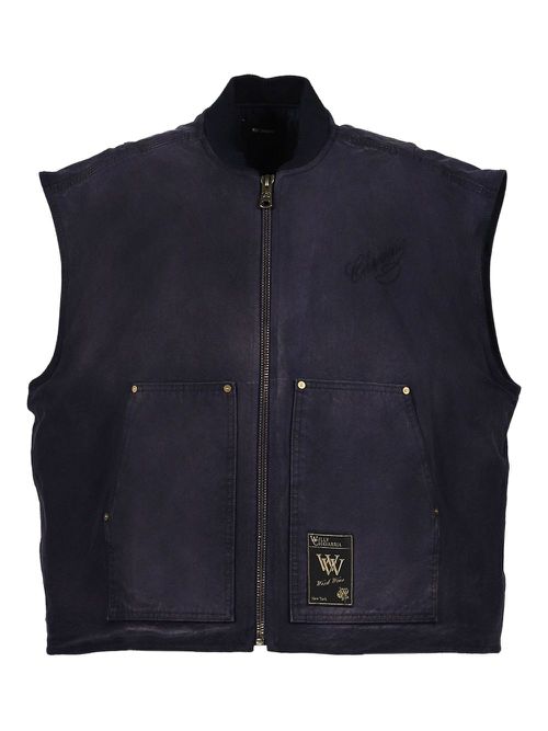 Zip-up gilet - Blue