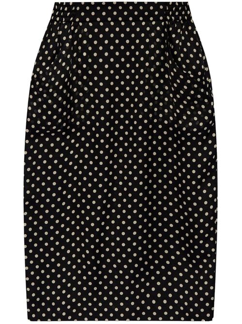 Pencil Skirt In Polka Dot