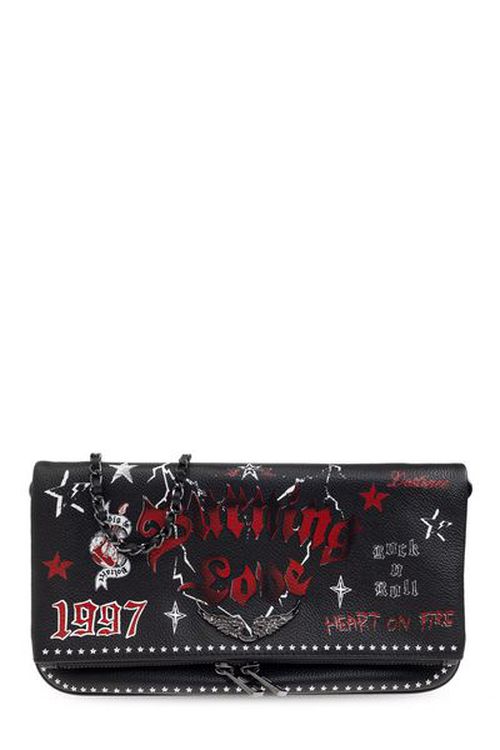 Zadig & Voltaire Rock Graphic Printed Clutch Bag