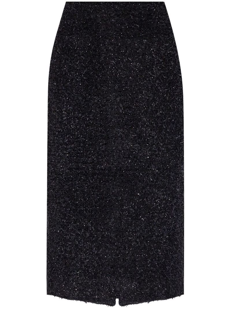 발렌시아가 여성 Tweed Midi Skirt