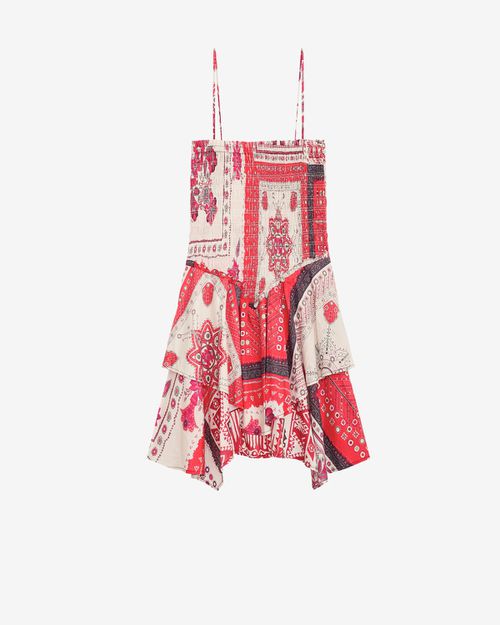 Anka Dress - Women - Red And Ecru - Size 40 - Marant Étoile
