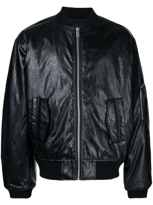 Zip-up bomber jacket - Black