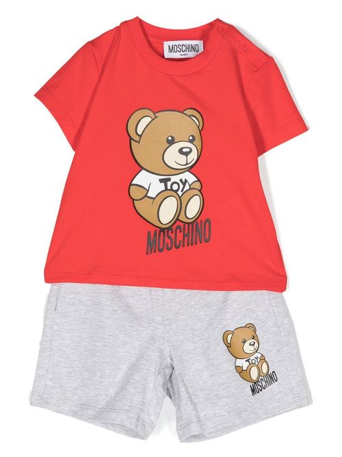 Teddy Bear cotton shorts - Red