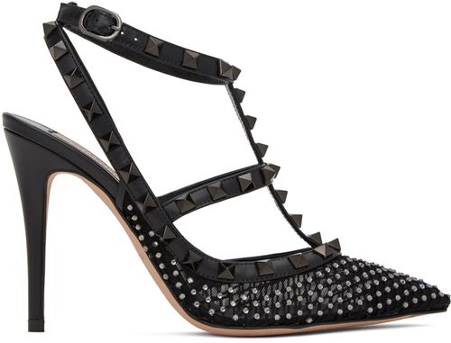 Valentino Garavani Black Rockstud Heels