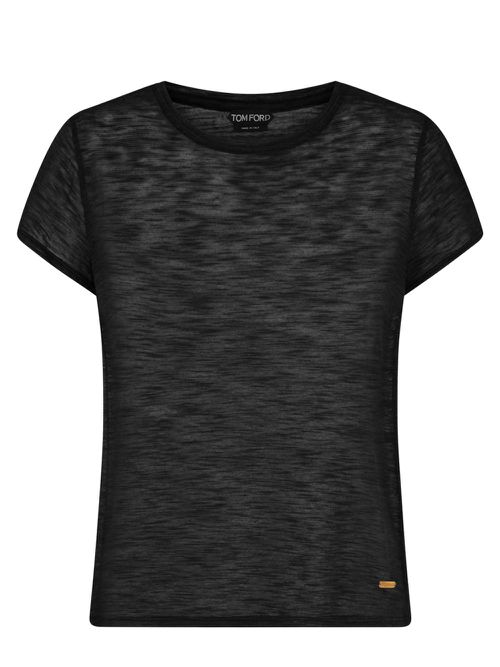 Slub Cotton Jersey Crewneck T-Shirt