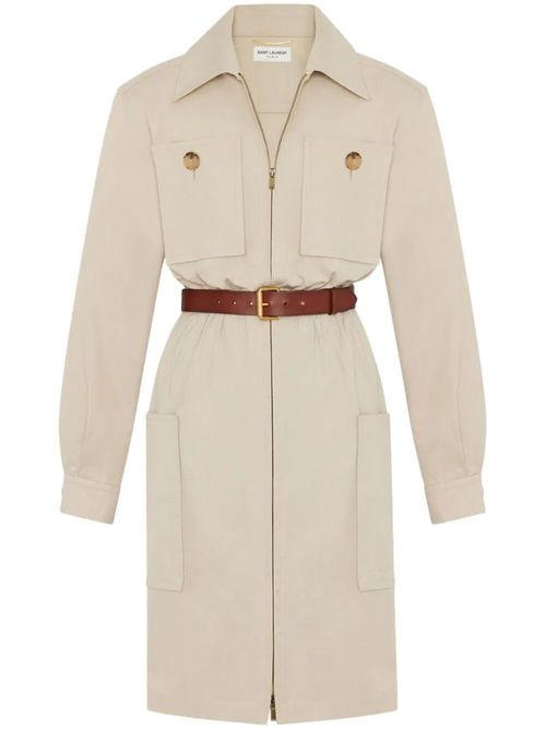 Saharienne Belted Cotton Dress