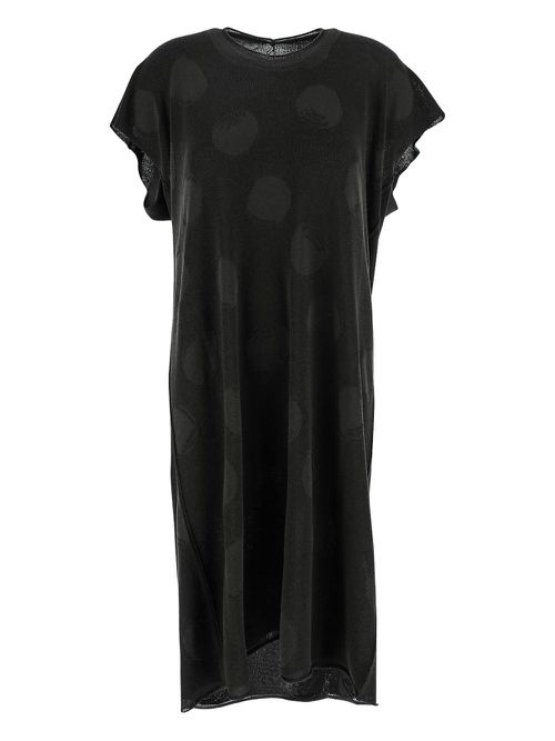 Uma Wang dot-print midi dress - Black
