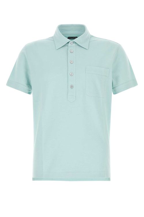 Tom Ford | Light Blue Piquet Polo Shirt