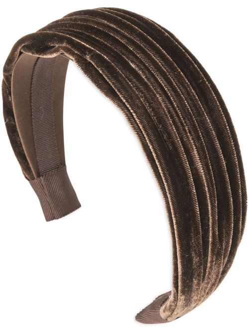 Natasha velvet headband - Brown