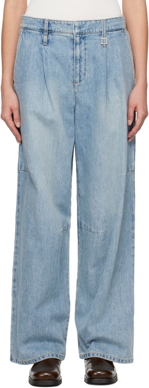 WOOYOUNGMI Bluye One-Tuck Wide Jeans