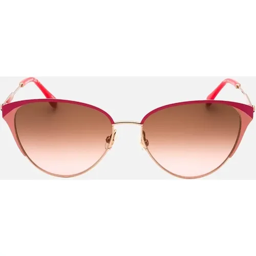 Women's Kate Spade Alianna/G/S Brown Pink SF Lens Rose Gold Sunglasses - Size: ONE size
