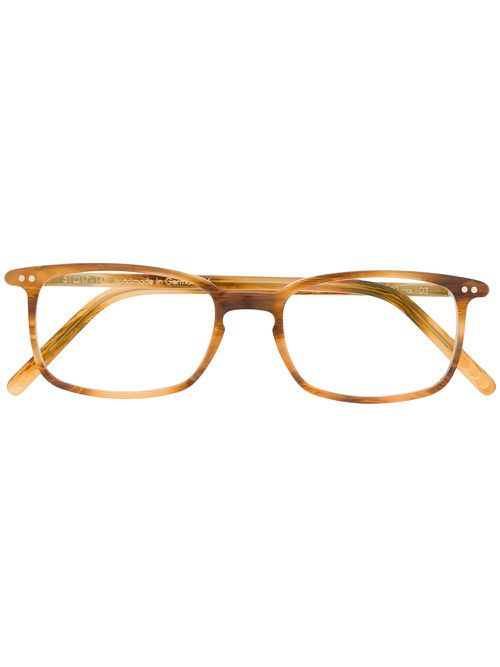Lunor rectangle frame glasses - Neutrals