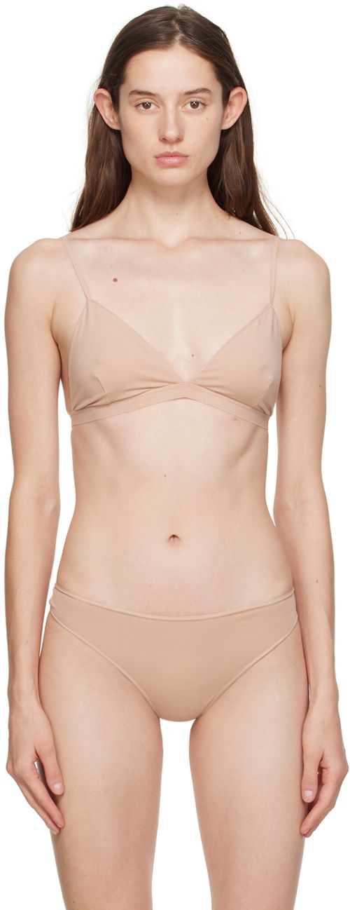 Baserange Two-Pack Black & Beige Mississippi Bra