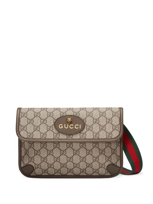 GG Supreme belt bag - Brown