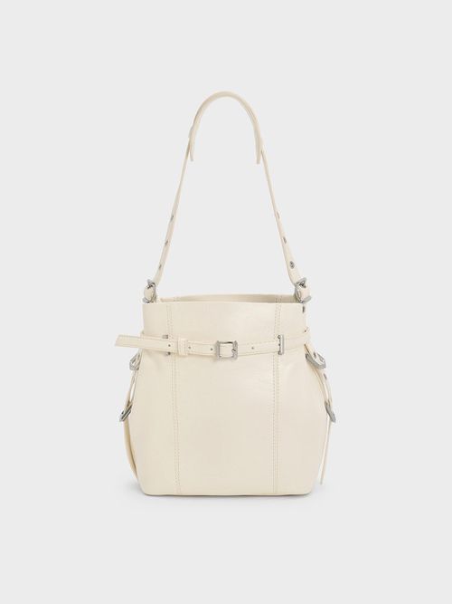 Charles & Keith - Bryna Belted Bucket Bag