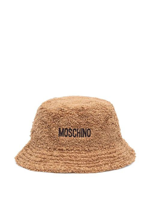 Embroidered bucket hat - Brown