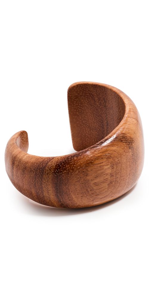 Wood Bracelet Burnt Henna T2