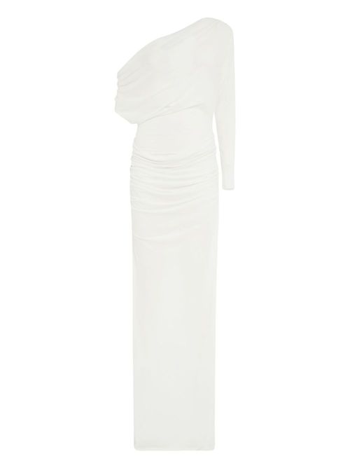 Alex Perry single-sleeve dress - White