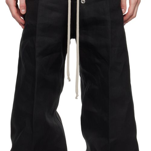 Rick Owens Black Hollywood Wide Bela Trousers