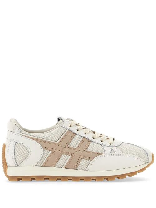 86Er Leather And Technical Fabric Sneakers