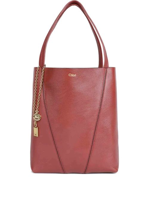 Chloé Spin Tote Bag In Grained Leather
