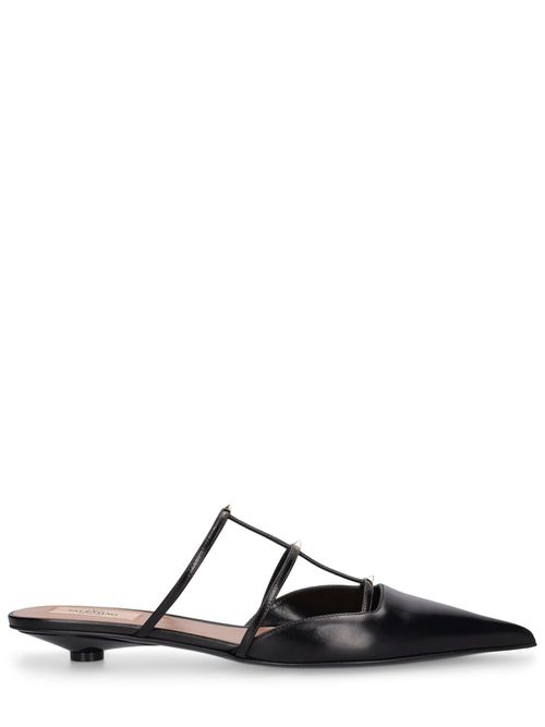 Valentino Garavani 여성 20mm Rockstud 가죽 뮬 79IG70007-ME5P0