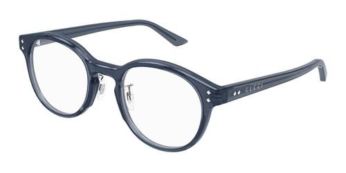 Gucci GG1898OA Asian Fit 003 Men's Eyeglasses Blue Size 51 - Blue Light Block Available