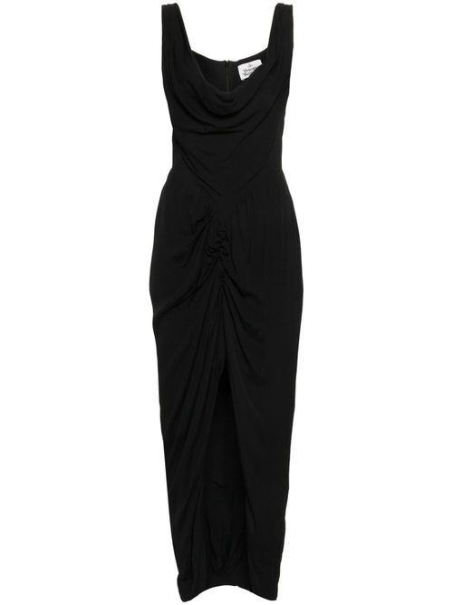 Cowl neck maxi dress - Black