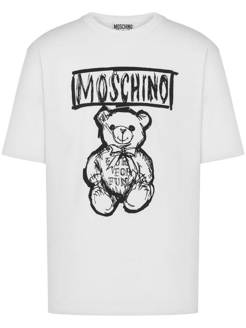 Teddy bear cotton T-shirt - White