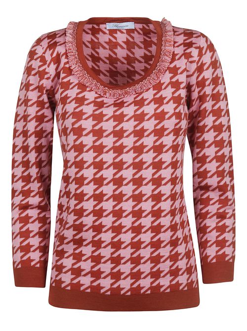 Motif Print Sweater