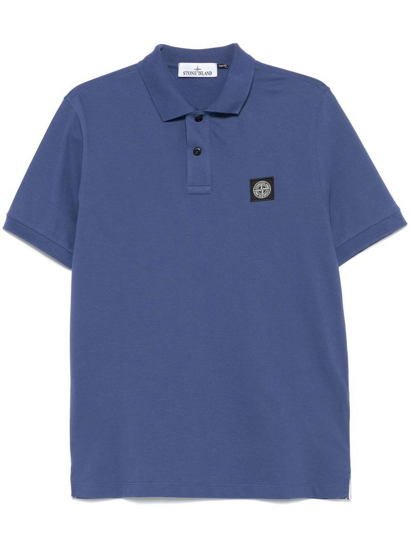 스톤아일랜드 남성 Slim Fit Stretch Cotton Piqué Polo Shirt