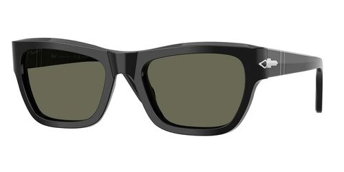 Persol PO0091S Polarized 95/58 Men's Sunglasses Black Size 56