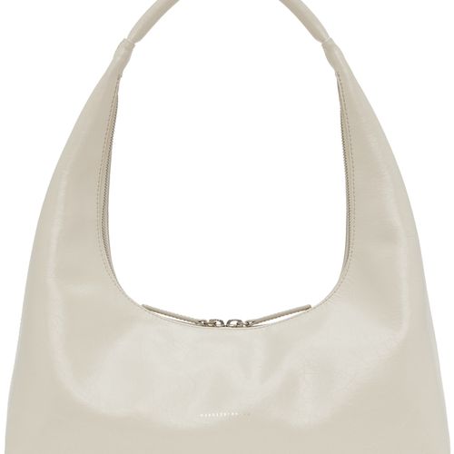 Marge Sherwood Off-White Medium Crinkled Shoulder Bag