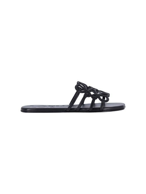 Loewe "Anagram Petal" Slide Sandals