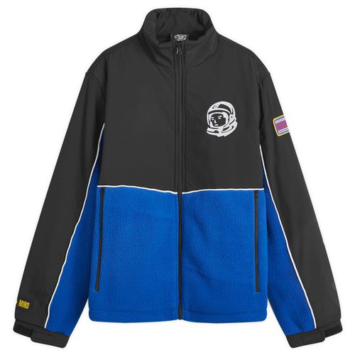 Men's Panelled Fleece Jacket in Blue